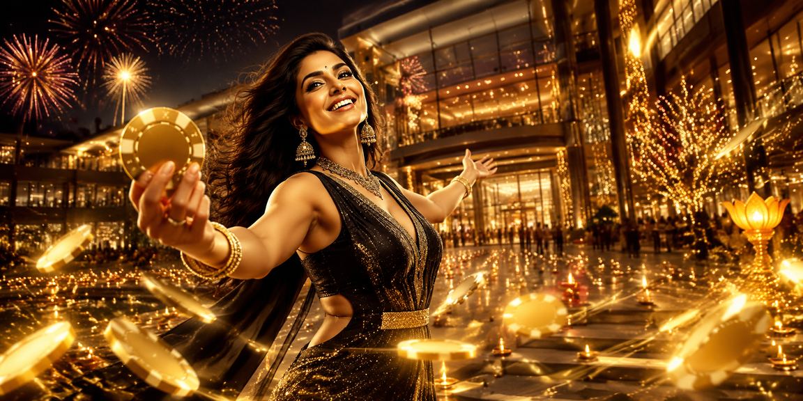 Lottery tickets and celebration during Diwali festival in India